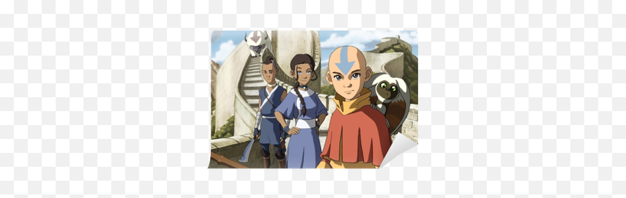 Avatar The Last Airbender Katara Aang U0026 Sokka Wall Mural - Avatar Series Png,Avatar Folder Icon