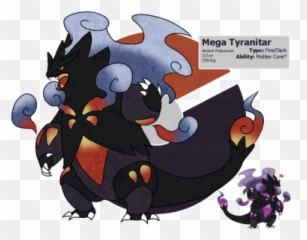 Kaiju Variations Tumblr - Mega Black Tyranitar Png,Tyranitar Png