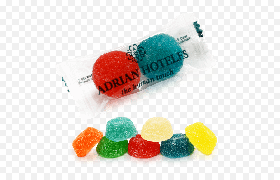 2 Fruits Gummy Candies - Gumdrop Png,Candies Png