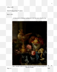 Doc Abraham Van Beyerenu0027s Still Life With Nautilus Cup - png