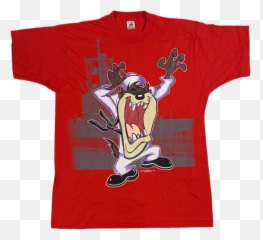 Vintage Taz Warner Bros Looney Tunes - Shirt Fictional Character png