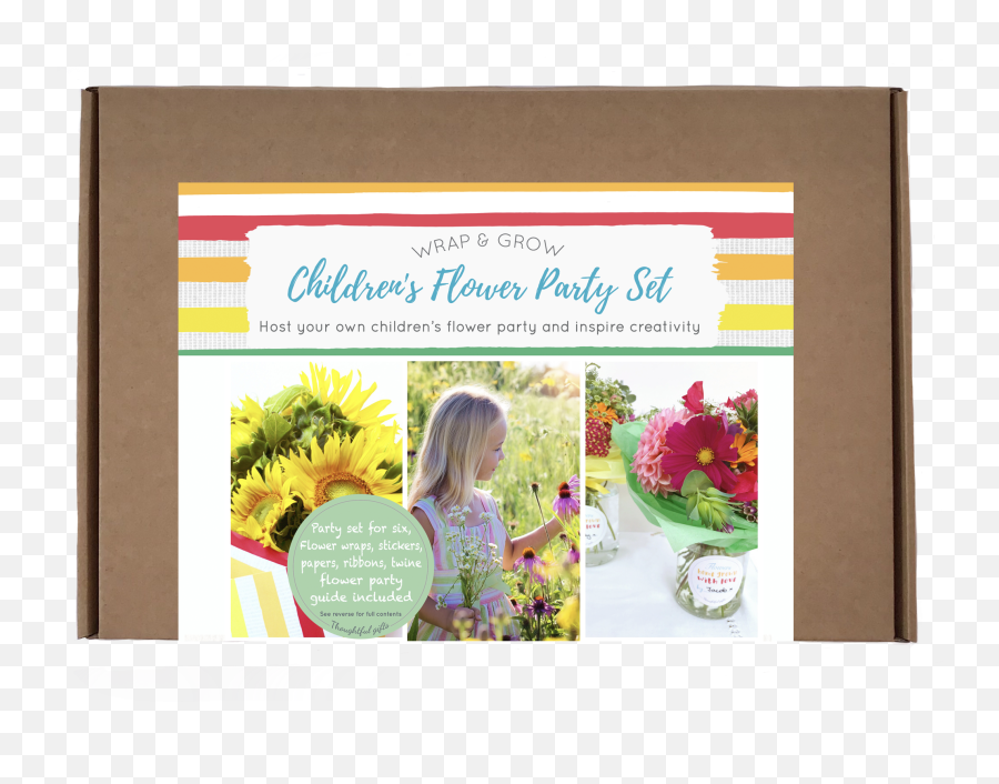 Childrenu0027s Flower Party Set U2013 Kelly Rideout - Sunflower Png,Wildflower Png