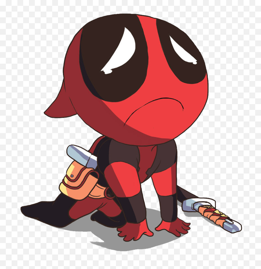 Pin - Sad Chibi Deadpool Png,Deadpool Png