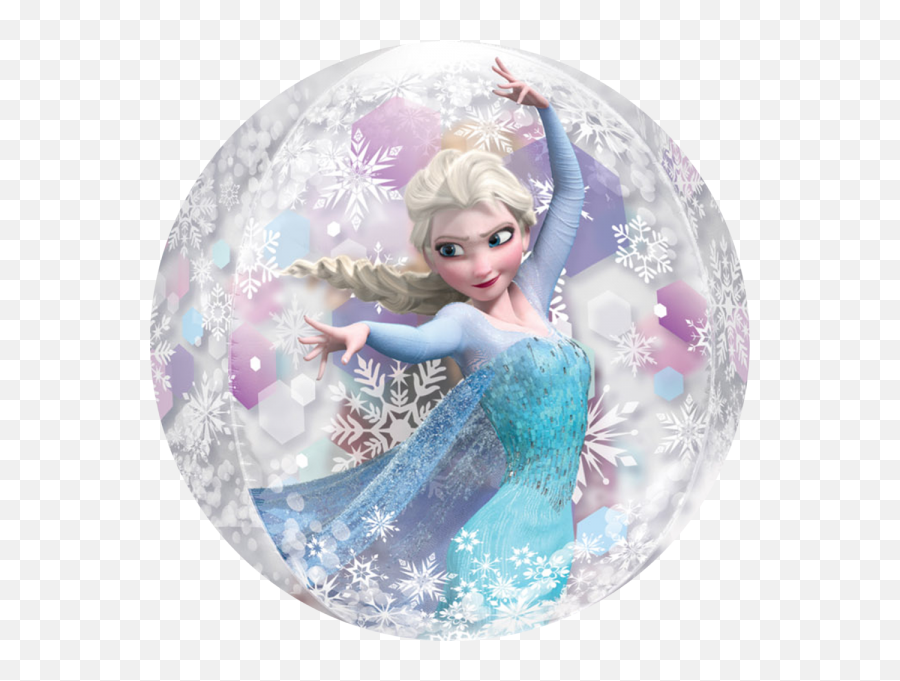 Frozen Elsa Ana Clear Bubble Balloon - Elsa Balloon Png,Elsa Transparent