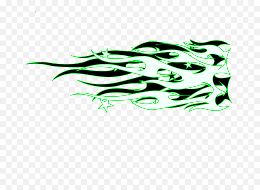 Tribal Flames Png Transparent - Green Flames Png,Green Fire Png