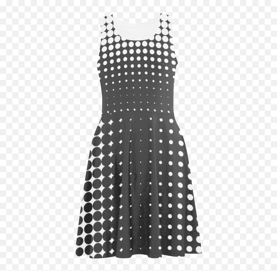 Black And White Halftone Pattern By Artformdesigns Atalanta Sundress Model D04 Id D532480 - Max Mara Weekend Abito Scalata Png,Halftone Pattern Png