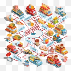Download Free Png Food Truck Images Vector And Psd - Restaurant Wall Mural Design,Food Truck Png
