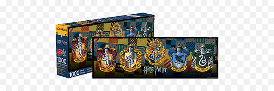 Harry Potter - House Crests 1000pce Slim Puzzle Harry Potter Jigsaw Puzzle 1000pc Png,Hufflepuff Png