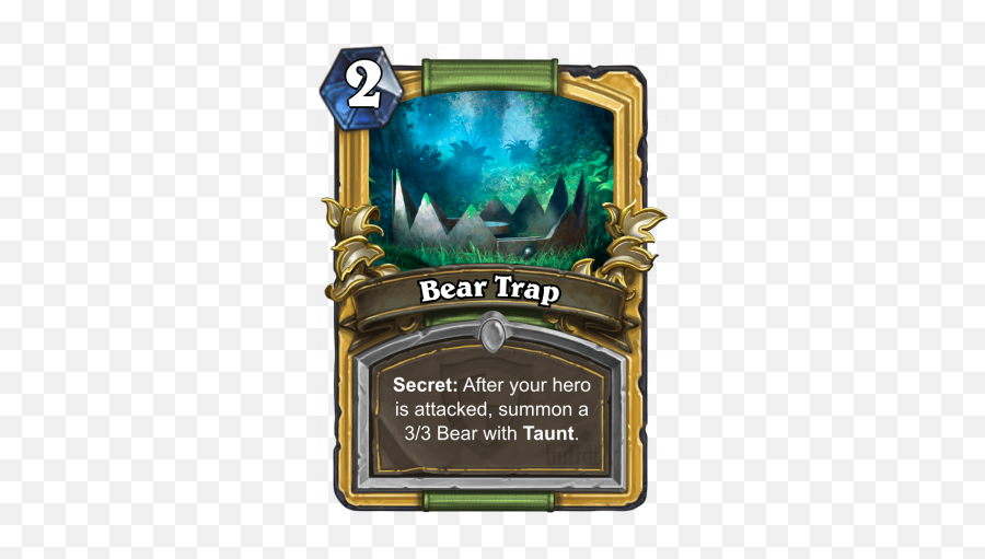 Bear Trap - Spell Card Hearthstone Database Guides Bear Trap Hearthstone Png,Bear Trap Png
