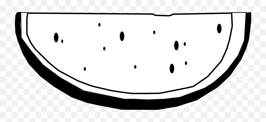 Outline Watermelon Clipart Black And White Png - Black And White Watermelon,Watermelon Png Clipart