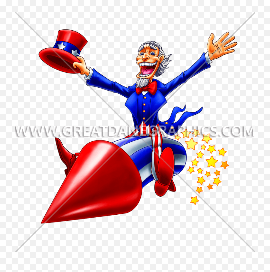 Uncle Sam Firework Production Ready Artwork For T - Shirt Clip Art Png,Uncle Sam Png