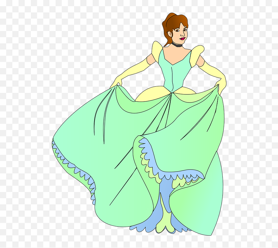 Princess Fairy Tail Dress - Princesas Con Vestidos Verde Png,Fairy Tail Transparent