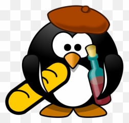 Happy Penguin Cliparts 19 Buy Clip Art - Cartoon Penguin French Penguin Png,Penguin Png