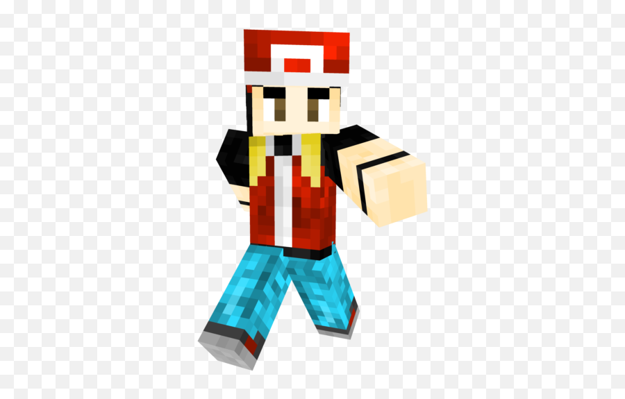 Pokemon trainer Red Minecraft Skin