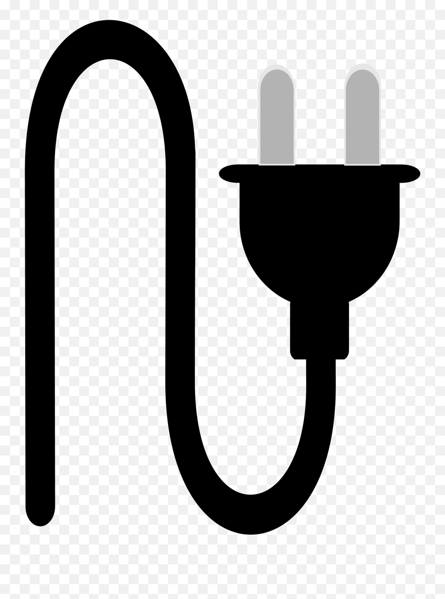Download Two Point Plug Wire Icon Image - Plug Wire Clip Art Png,Plug Png