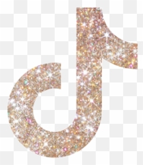 Tiktok Logo Gold Golden With Mit In - Pink Tok png