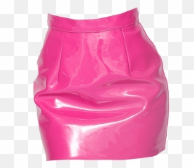 Pink Pvc Skirt Transparent Image Free - Transparent Skirt Png,Skirt Png