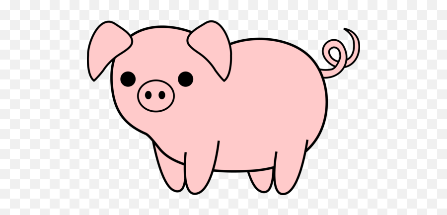 Pig Clipart Farm Animal - Pig Farm Animals Clipart Png,Pig Clipart Png