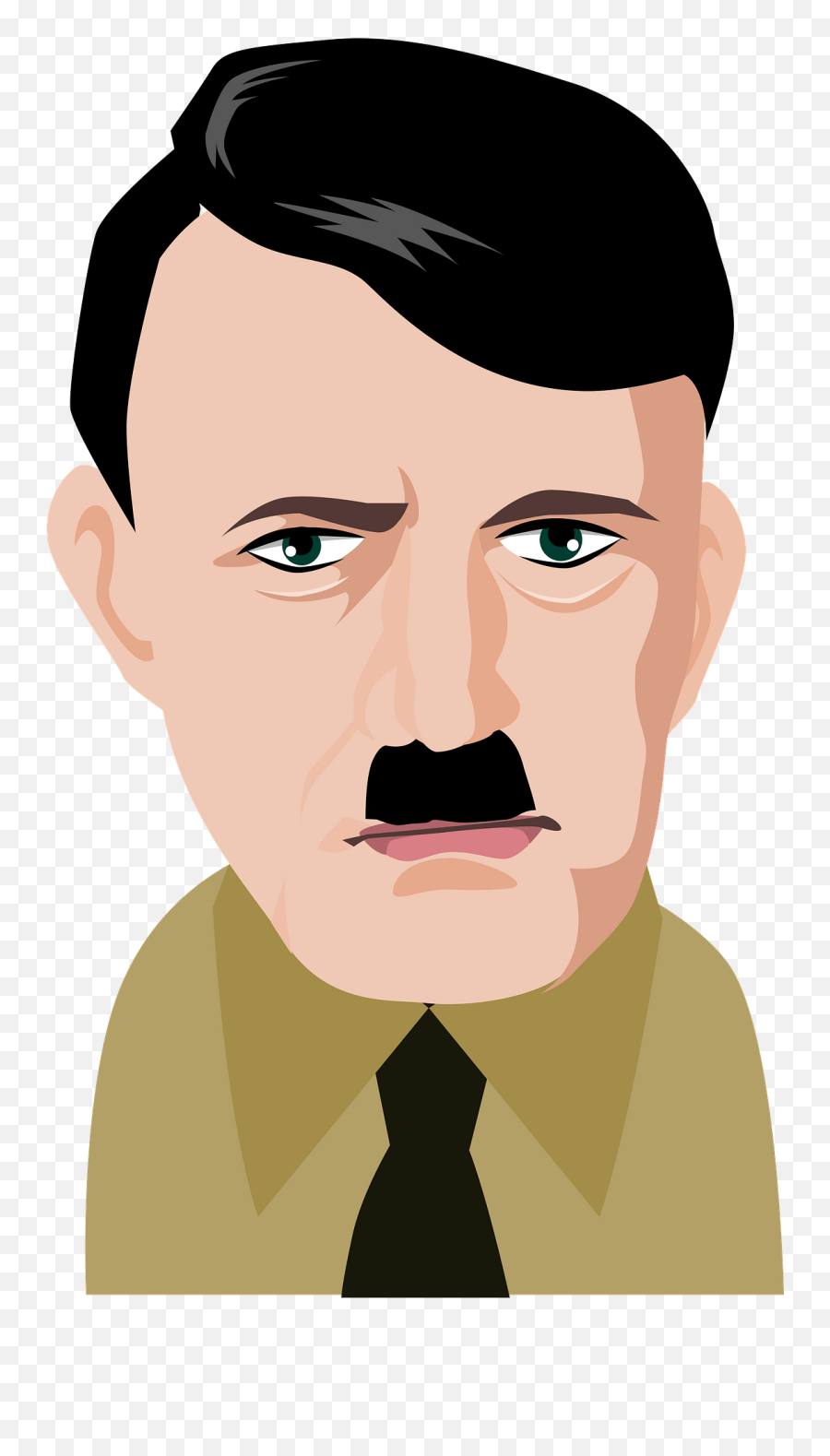 Adolf Hitler Clipart - Hitler Vector Png,Hitler Mustache Png
