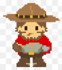 Pixel Mccree - Mccree Pixel Art Png,Mccree Png