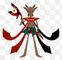 Mage With Anubis Staff Clip Art Download - Ancient Egypt Medicine Man Png,Anubis Png
