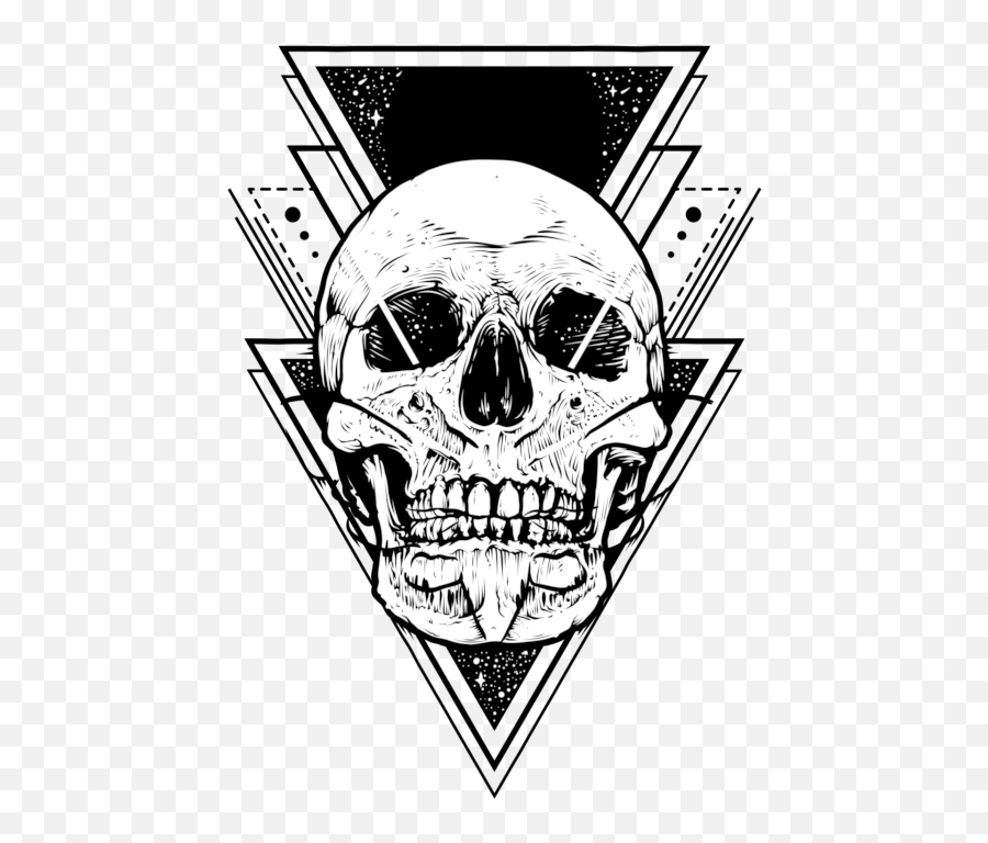 Skull Tattoo Design White Background PNG File Download - Etsy