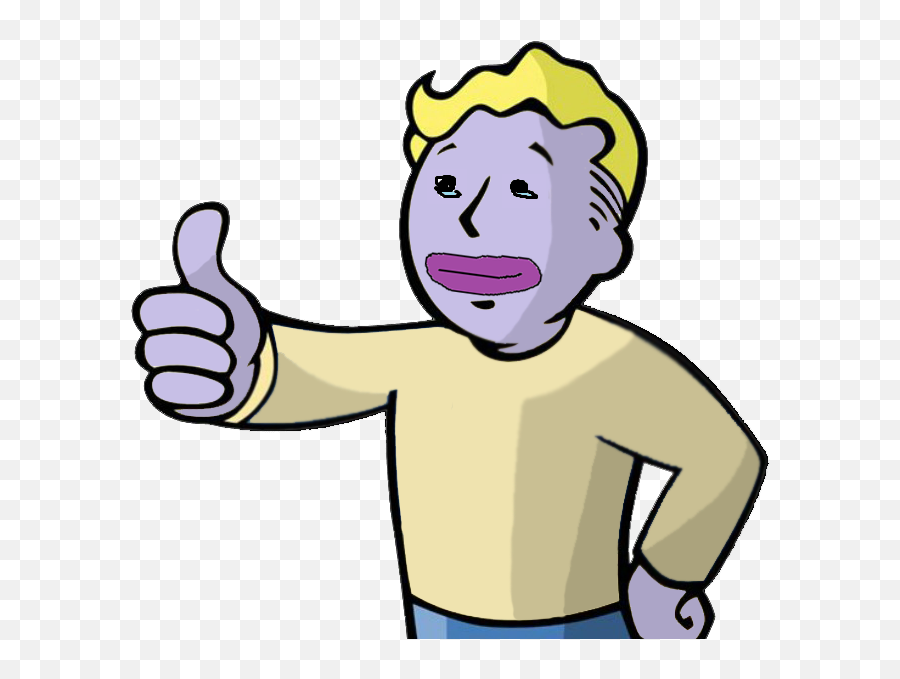 Vault Boy Png - View 1497715826940 Vault Boy Thumbs Up Thumbs Up Gif Png,Thumbs Up Png