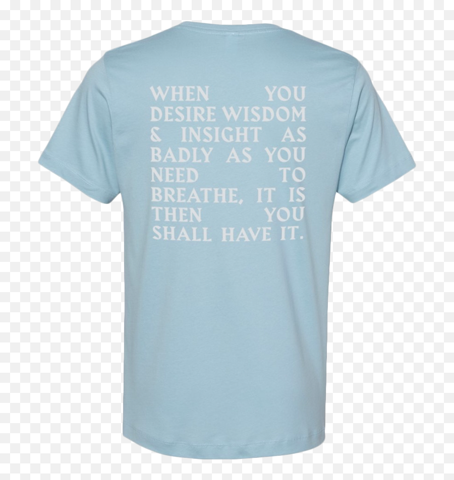 Light Blue Socrates Quote Band Tee - Unisex Png,Socrates Png