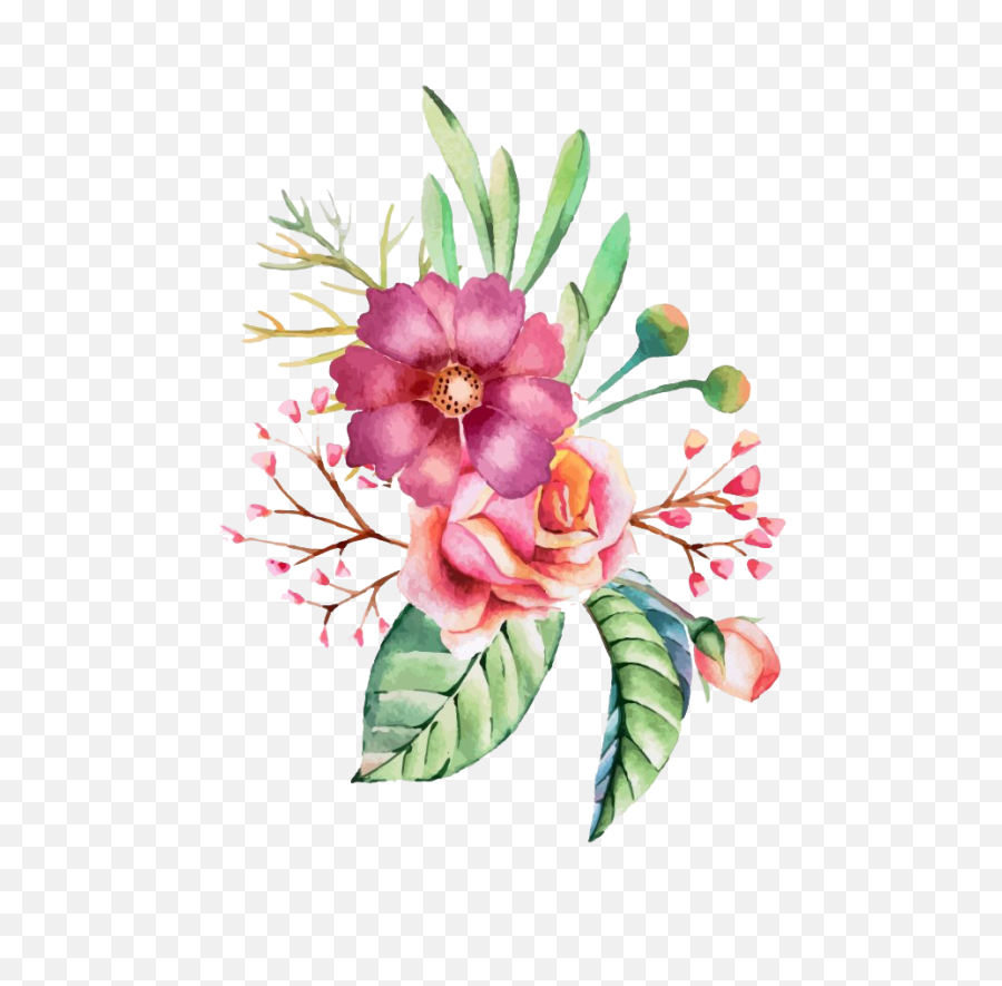 Painted Flowers Png - How To Paint Watercolor Flowers,Painted Flowers Png
