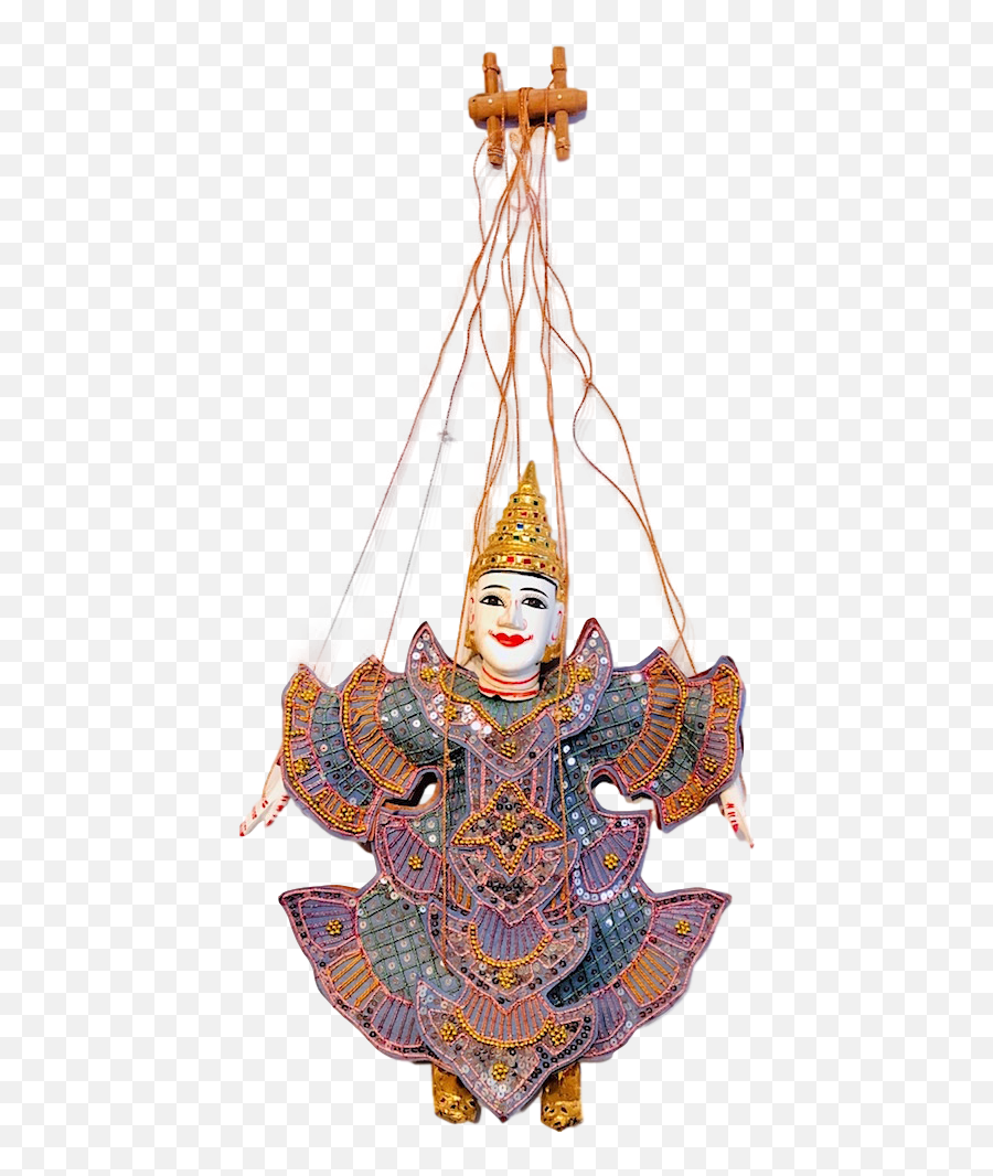 Burmese Marionette Puppet - Varies Colors Puppet Asian Art Traditional Png,Puppet Strings Png