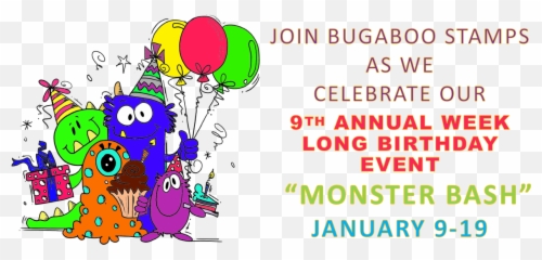 9th Birthday Bash - png