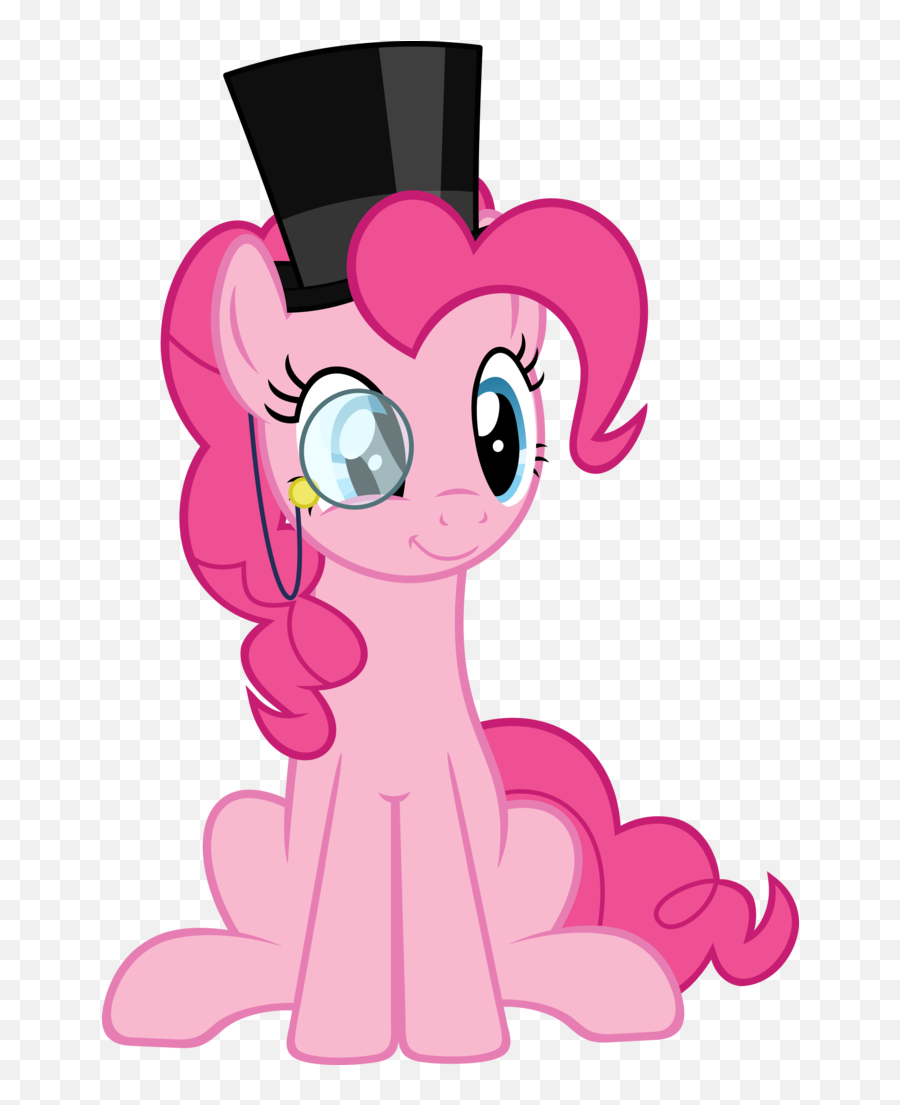 Earth Pony Hat Monocle Pinkie Pie - Pinkie Pie My Little Pony Hat Png,Monocle Transparent Background