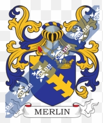 Merlin Family Crest Coat Of Arms And - Austin Family Crest Png,Merlin Png
