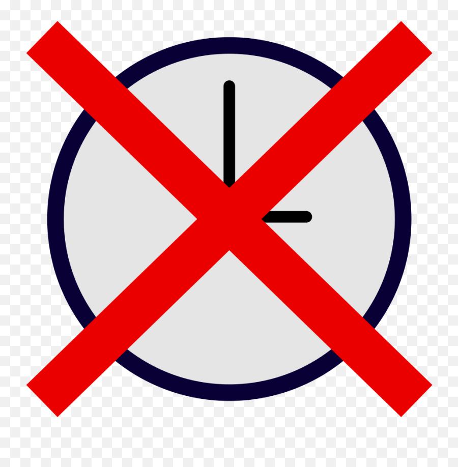 Icon Noclock - No Time Icon Png,Clock Icon Svg