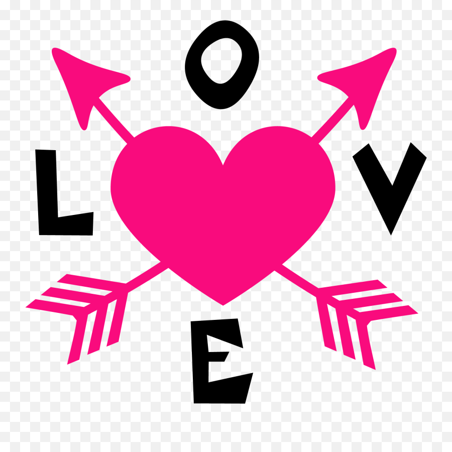 Heat Clipart Wedding Heart Design - Logo Love With Arrow Png,Love Arrow Png