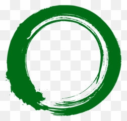 Optimism - Atheist Logo Green Circle png