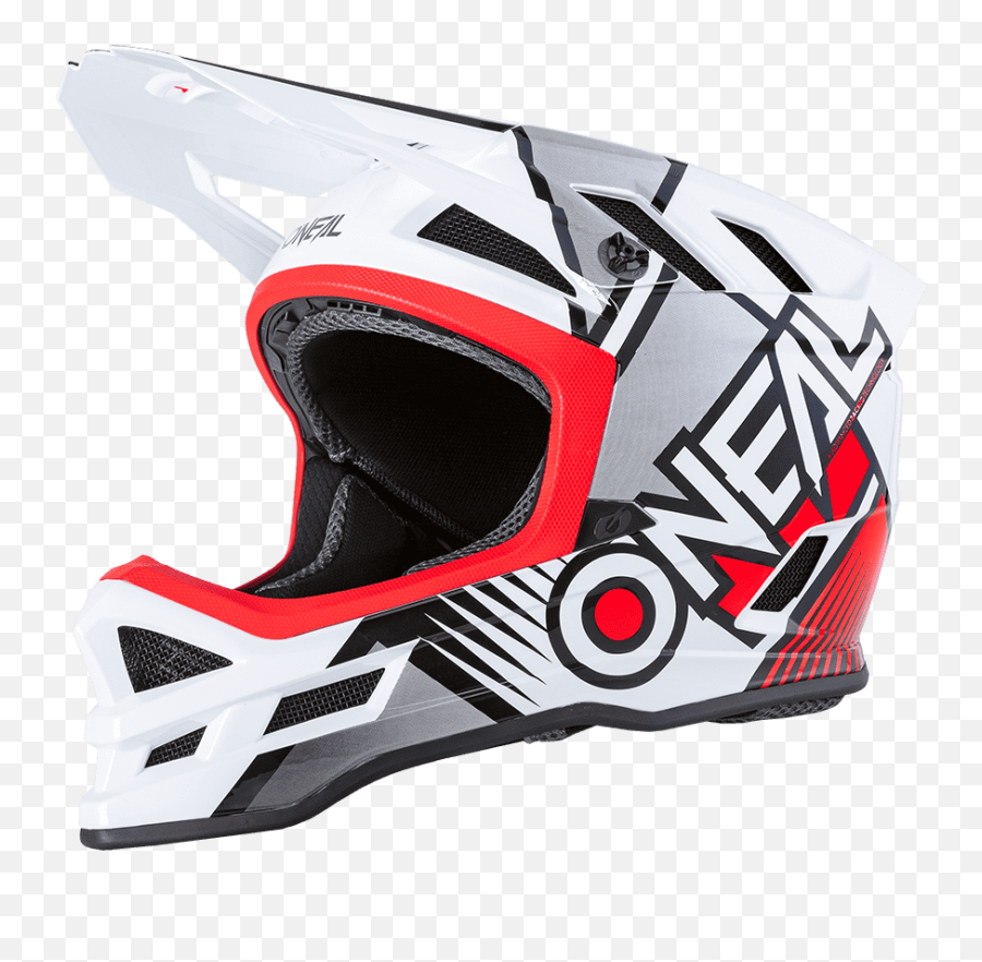 Blade Polyacrylite Helmet Delta White - Casco Oneal Blade White Red Png,Icon Speedmetal Helmet