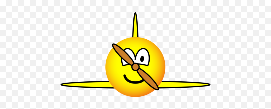 Airplane Emoticon Propeller Emoticons Emofacescom - Smiley Vliegtuig Png,Biplane Icon