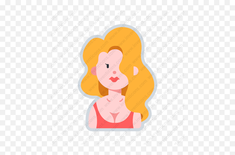 Download Avatar Sexy Woman Vector Icon Inventicons - Hair Design Png,Sexy Girl Icon