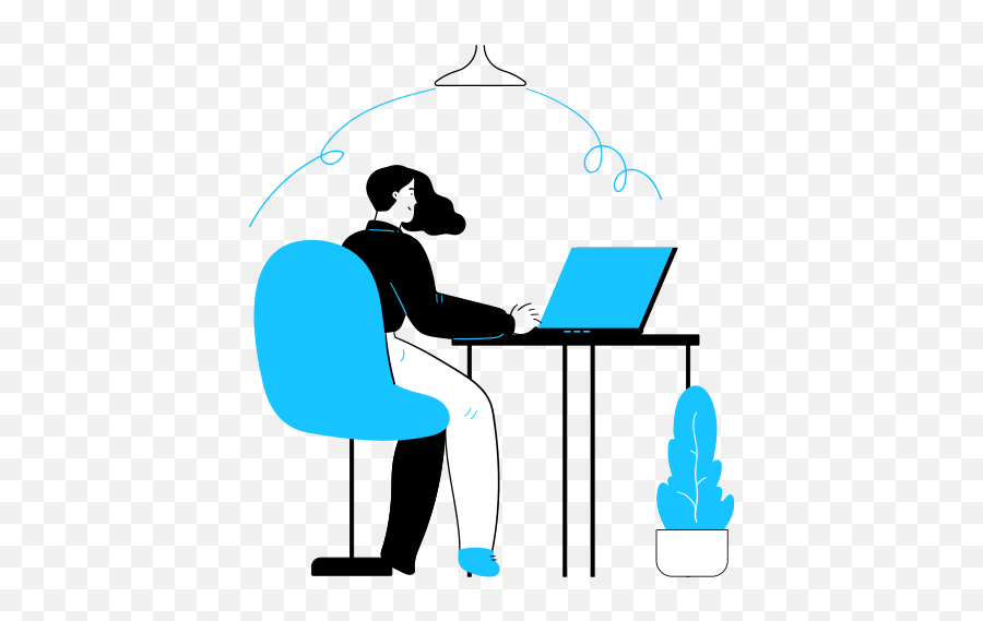 Workspace Work From Home Desk Free Icon Of Azure - Computer Png,Homepage Icon Set