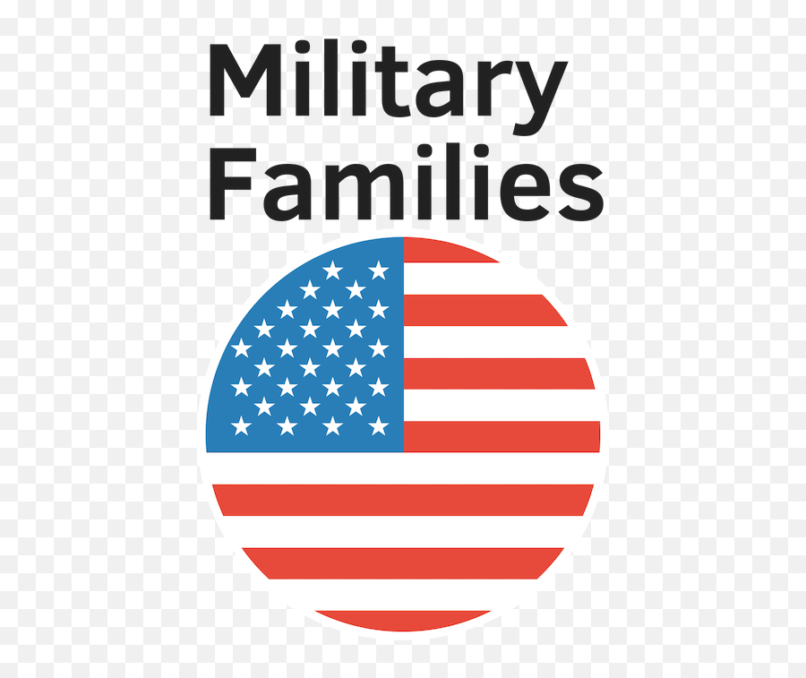 Military Families - Poster Png,Black And White American Flag Png