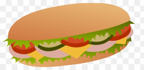 Turkey Sub Sandwich - Sandwich Clipart Png,Sub Sandwich Png