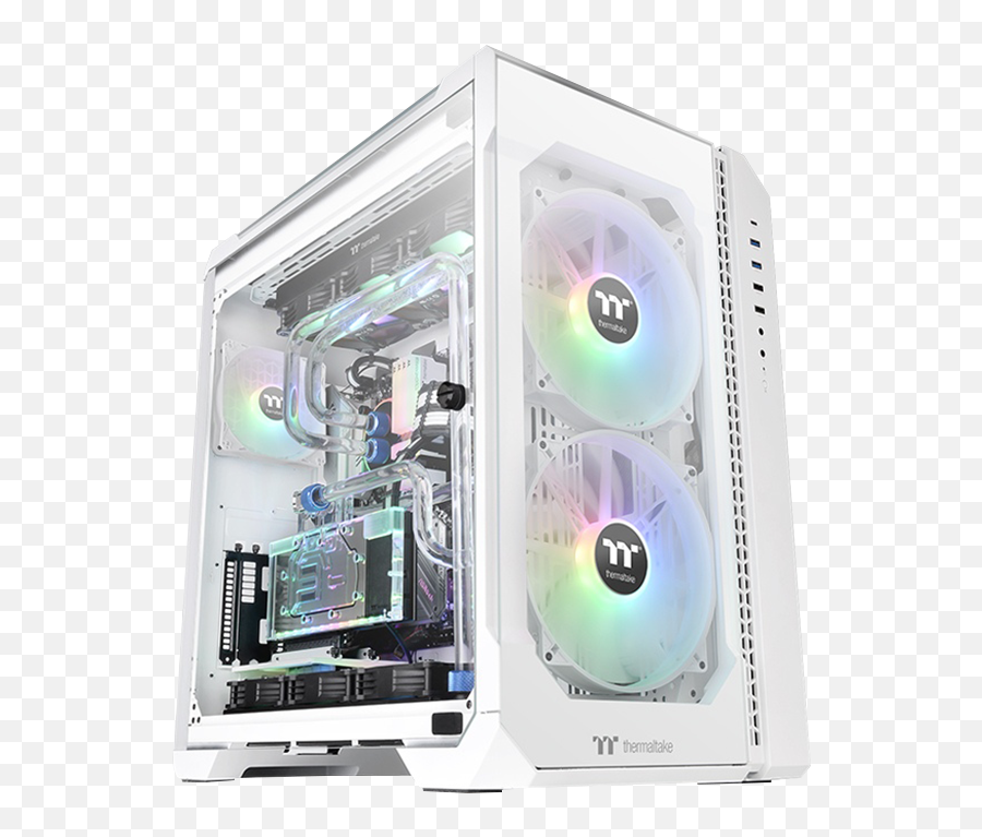 Chama Computers Pc Case - Thermaltake View 51 Tg Snow Argb Edition Png,Fan Icon On Computer Case