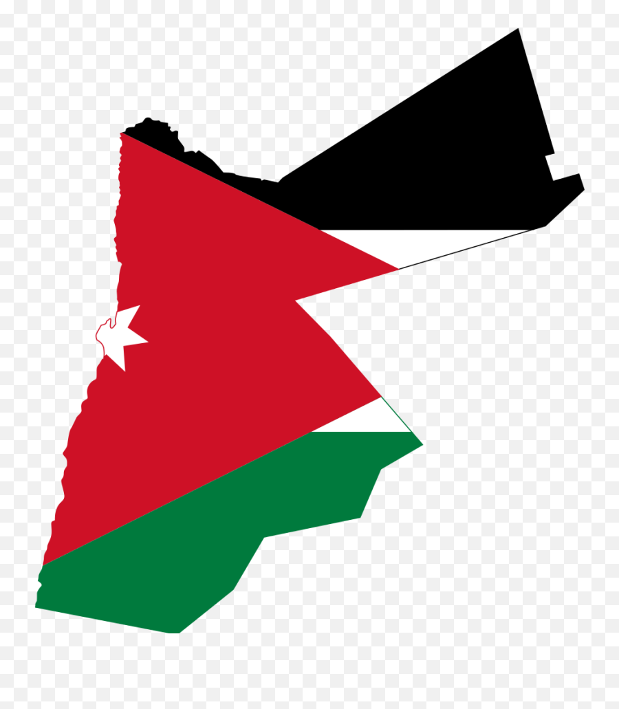 Flag And Map Of Jordan - Jordan Map Png,Jordan Png