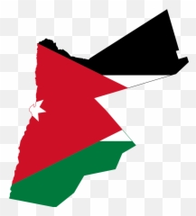 Flag And Map Of Jordan - Jordan Map Png,Jordan Png
