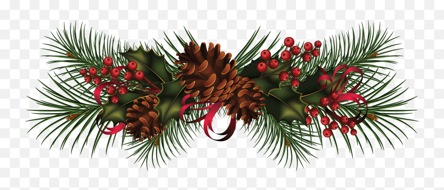 Christmas Garland Svg Library Png Files - Pine Needles And Cones Christmas,Chris Pine Png