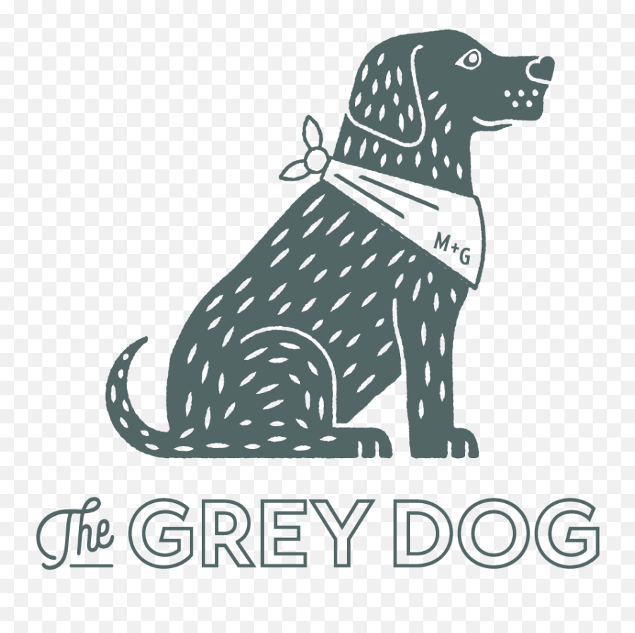 The Grey Dog - Dog Licks Png,Dog Logo