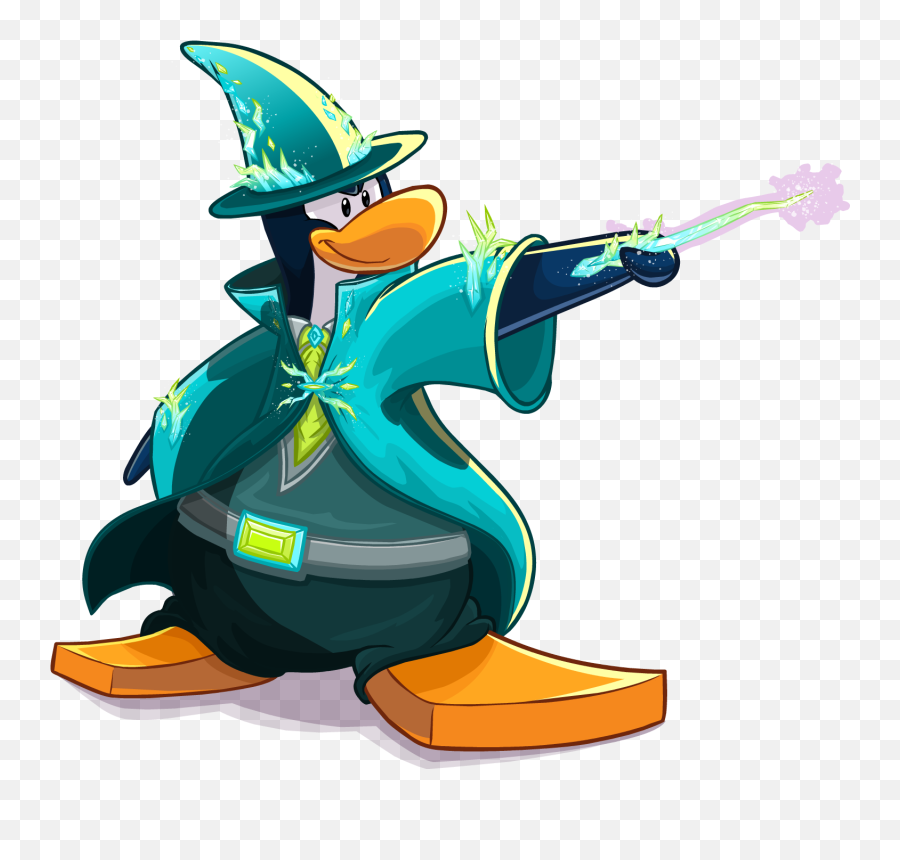 Club Penguin Wizard Png - Wizard Penguin,Wizard Png