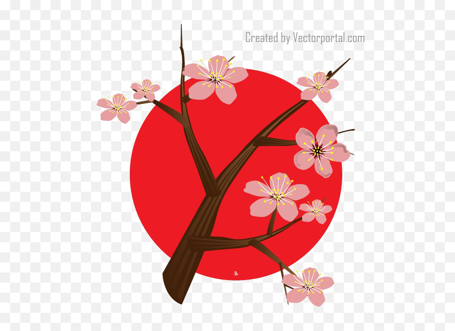 Japanese Designs Png File Mart - Japanese Cherry Blossom Cartoon,Cool Designs Png
