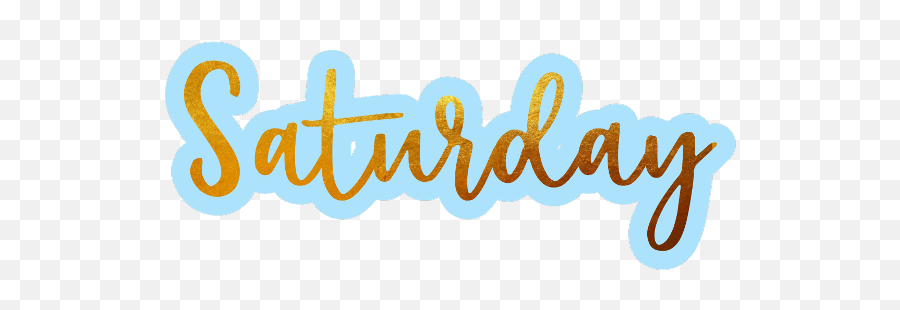 Saturday Word - Saturday Stickers Png,Word Png